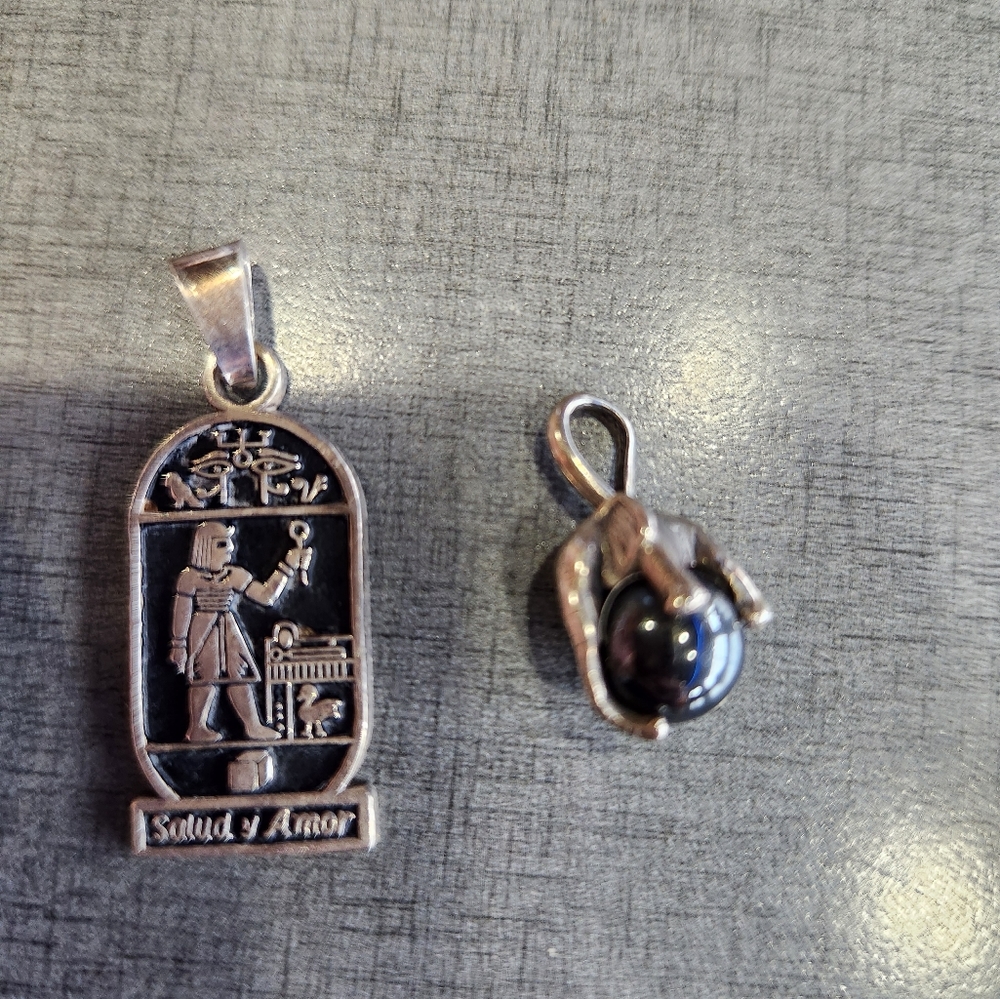 Lot of 3 sterling silver pendants - Picture 4 of 4